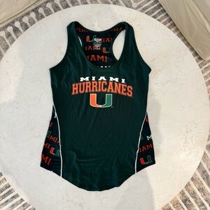Concept Sports University of Miami Hurricanes  Racerback Tank Top Small